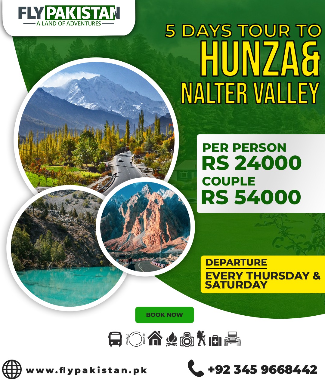 Book Deal 5 Days Tour To Hunza And Naltar Valley September 2024